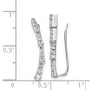 Lex & Lu 14k White Gold Diamond Earrings LAL1279 - 2 - Lex & Lu