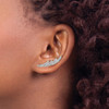 Lex & Lu 14k White Gold Diamond Earrings LAL1287 - 3 - Lex & Lu