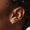 Lex & Lu 14k Yellow Gold Diamond Initial Q Earrings - 3 - Lex & Lu