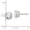 Lex & Lu Sterling Silver 8mm Round Basket Set CZ Stud Earrings LAL21919 - 4 - Lex & Lu