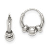 Lex & Lu Sterling Silver Hoop Earrings LAL21921 - Lex & Lu