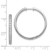 Lex & Lu 14k White Gold Diamond Hoop Earrings LAL1574 - 2 - Lex & Lu