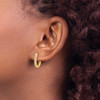 Lex & Lu 14k Yellow Gold Diamond Hoop Earrings LAL1726 - 3 - Lex & Lu