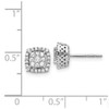 Lex & Lu 14k White Gold Diamond Post Earrings LAL1907 - 4 - Lex & Lu