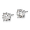 Lex & Lu 14k White Gold Diamond Earrings LAL1912 - 2 - Lex & Lu