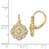 Lex & Lu 14k Yellow Gold Diamond Leverback Earrings - 4 - Lex & Lu