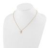 Lex & Lu 14k Yellow Gold Cross Pendant w/Chain Necklace LAL2563 - 3 - Lex & Lu