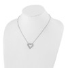 Lex & Lu 14k White Gold Heart Pendant w/Chain Necklace LAL2582 - 3 - Lex & Lu