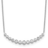 Lex & Lu 14k White Gold Diamond Necklace LAL2607 - Lex & Lu