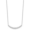 Lex & Lu 14k White Gold Diamond Necklace LAL2607 - 2 - Lex & Lu
