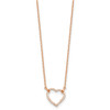 Lex & Lu 14k Rose Gold Diamond Necklace LAL2609 - 2 - Lex & Lu