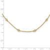 Lex & Lu 14k Yellow Gold Diamond Rolo Necklace LAL2622 - 4 - Lex & Lu