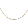 Lex & Lu 14k Yellow Gold Diamond Rolo Necklace LAL2626 - Lex & Lu