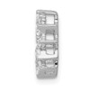 Lex & Lu 14k White Gold Diamond Fancy Chain Slide LAL2643 - 2 - Lex & Lu