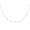 Lex & Lu 14k White Gold Diamond Multi Station Necklace LAL2679 - 2 - Lex & Lu