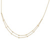 Lex & Lu 14k Yellow Gold Diamond Multi Station Double Strand Necklace - 2 - Lex & Lu