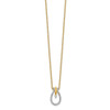 Lex & Lu 14k Yellow Gold Diamond Necklace LAL2737 - 2 - Lex & Lu