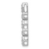 Lex & Lu 14k White Gold Diamond Fancy Chain Slide LAL2876 - 2 - Lex & Lu