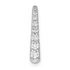 Lex & Lu 14k White Gold Diamond Fancy Chain Slide LAL2892 - Lex & Lu