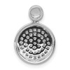 Lex & Lu 14k White Gold Diamond Fancy Circle Pendant LAL3094 - 3 - Lex & Lu