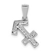 Lex & Lu 14k White Gold Diamond Pendant LAL3295 - 3 - Lex & Lu