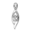 Lex & Lu 14k White Gold Diamond Slide Pendant LAL3469 - 3 - Lex & Lu