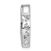 Lex & Lu 14k White Gold White & Black Diamond Pendant - 2 - Lex & Lu