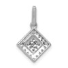 Lex & Lu 14k White Gold Diamond & Cluster Pendant - 3 - Lex & Lu