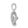 Lex & Lu 14k White Gold Vibrant Diamond Pendant LAL3540 - 2 - Lex & Lu