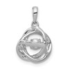 Lex & Lu 14k White Gold Vibrant Diamond Pendant LAL3540 - 3 - Lex & Lu