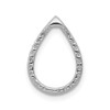 Lex & Lu 14k White Gold Diamond Teardrop Pendant LAL3561 - 3 - Lex & Lu