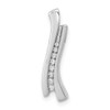 Lex & Lu 14k White Gold Diamond Journey Chain Slide - Lex & Lu