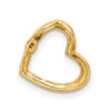 Lex & Lu 14k Yellow Gold AA Diamond Heart Chain Slide - 3 - Lex & Lu