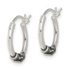 Lex & Lu Sterling Silver Hoop Earrings LAL22094 - 2 - Lex & Lu
