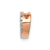 Lex & Lu 14k Rose Gold Diamond Heart Slide Pendant - 2 - Lex & Lu