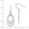 Lex & Lu Sterling Silver Oval Dangle Earrings LAL22105 - 4 - Lex & Lu