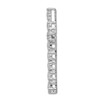 Lex & Lu 14k White Gold Diamond Latin Cross Pendant LAL3793 - 2 - Lex & Lu