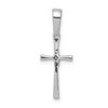 Lex & Lu 14k White Gold Diamond Cross Pendant LAL3832 - 3 - Lex & Lu