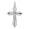 Lex & Lu 14k Yellow Gold Diamond Cross Pendant LAL3909 - 3 - Lex & Lu