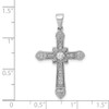 Lex & Lu 14k White Gold Filigree Diamond Cross Pendant LAL3946 - 4 - Lex & Lu