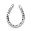 Lex & Lu 14k White Gold Diamond Horseshoe Chain Slide LAL4017 - 3 - Lex & Lu