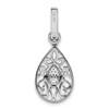 Lex & Lu 14k White Gold Diamond Pendant LAL4042 - 3 - Lex & Lu