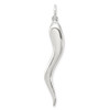 Lex & Lu Sterling Silver Italian Horn Pendant LAL22139 - Lex & Lu
