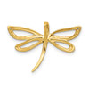 Lex & Lu 14k Yellow Gold w/Rhodium Diamond Accent Dragonfly Chain Slide - 3 - Lex & Lu