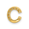 Lex & Lu 14k Yellow Gold Diamond Initial C Charm - 3 - Lex & Lu