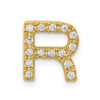 Lex & Lu 14k Yellow Gold Diamond Initial R Charm - Lex & Lu