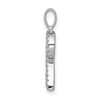 Lex & Lu 14k White Gold Diamond Initial R Pendant - 2 - Lex & Lu