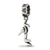 Lex & Lu Sterling Silver Reflections High Heel Shoe Dangle Bead LAL4352 - Lex & Lu