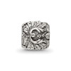 Lex & Lu Sterling Silver Reflections Floral and Leaves Bead - 3 - Lex & Lu