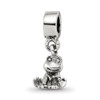 Lex & Lu Sterling Silver Reflections Kids Frog Dangle Bead - Lex & Lu